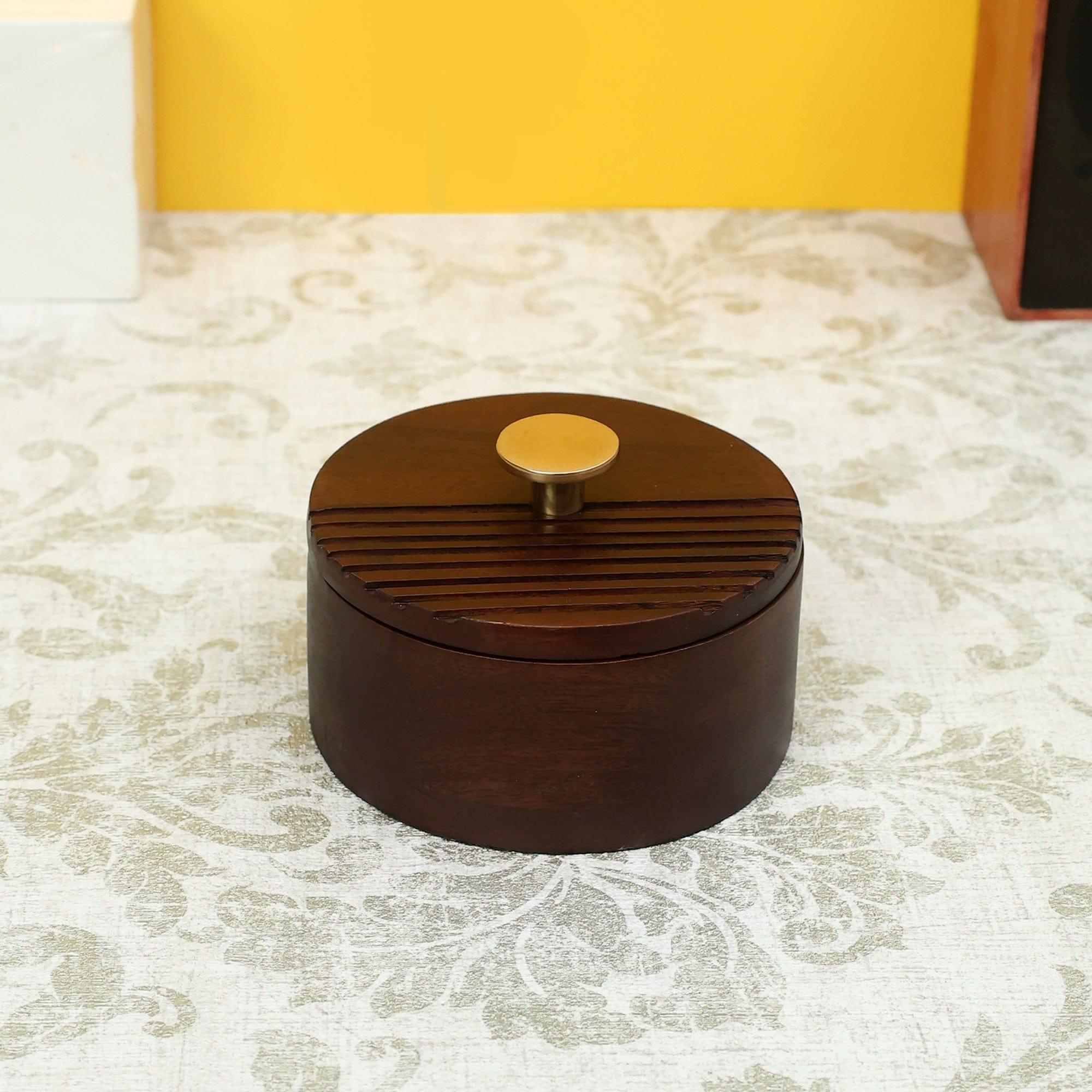 The Artisan's Stripes- Trinket Small Brown Box - Ouch Cart