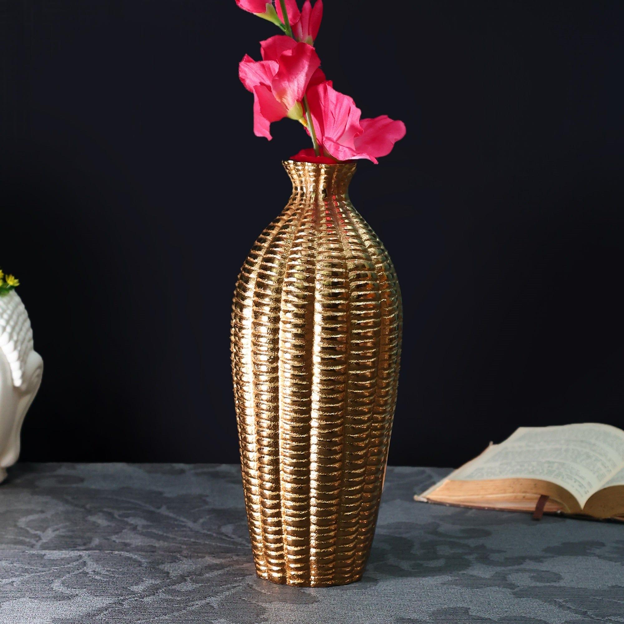 Serene Metallica Vase Gold - Ouch Cart