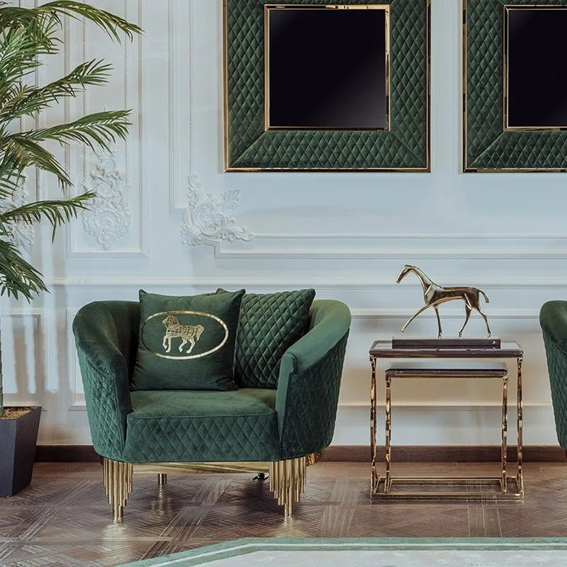 3 - Piece Velvet Living Room Set