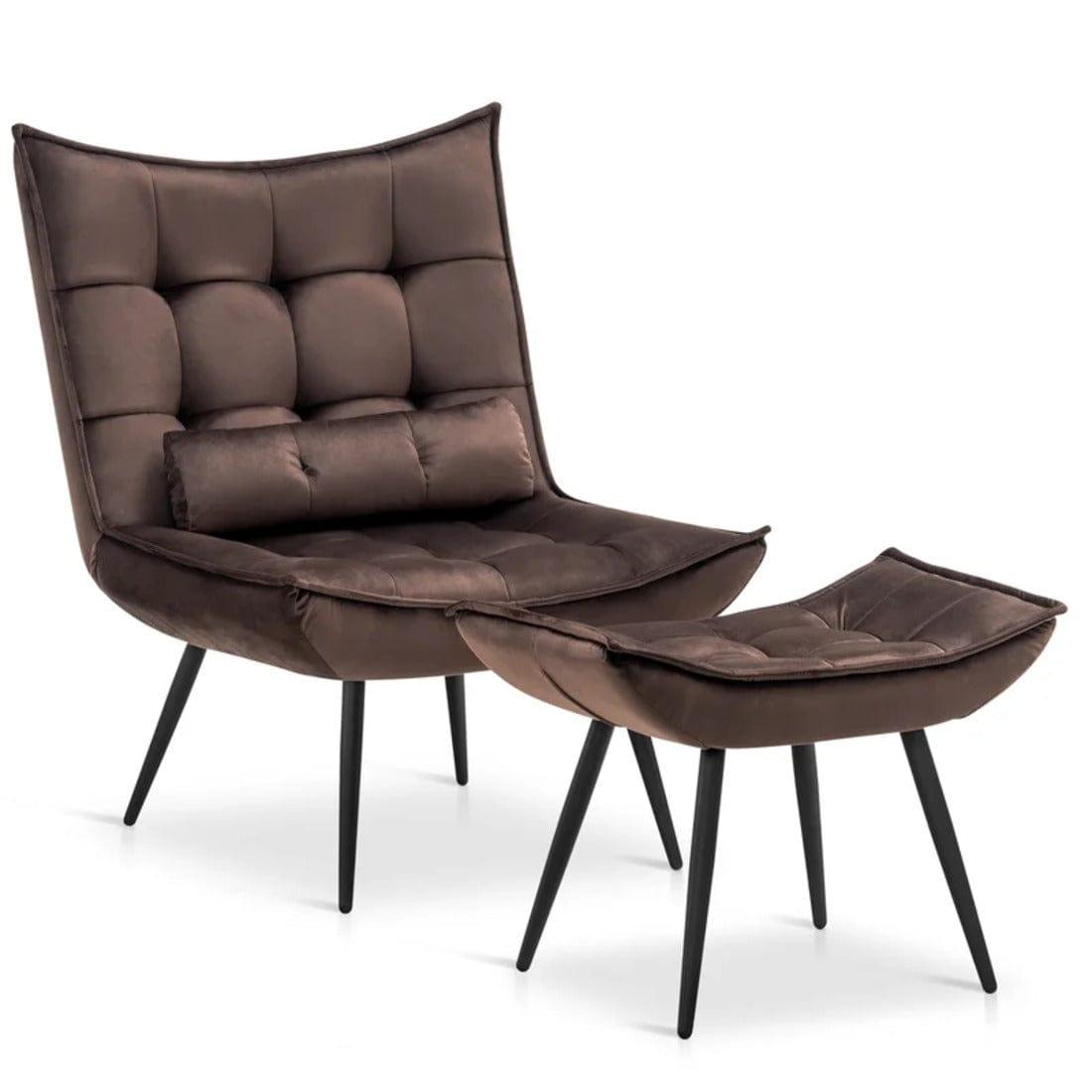 elroy accent chair with ottoman - Ouch Cart