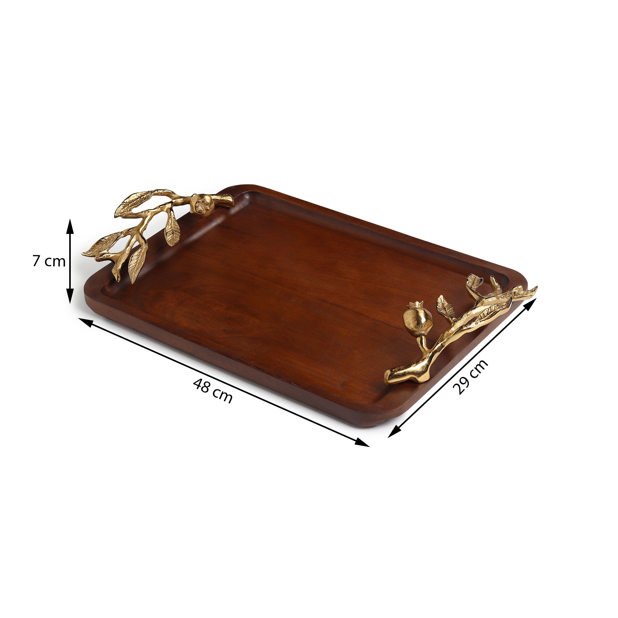 Pomegranate tray gold