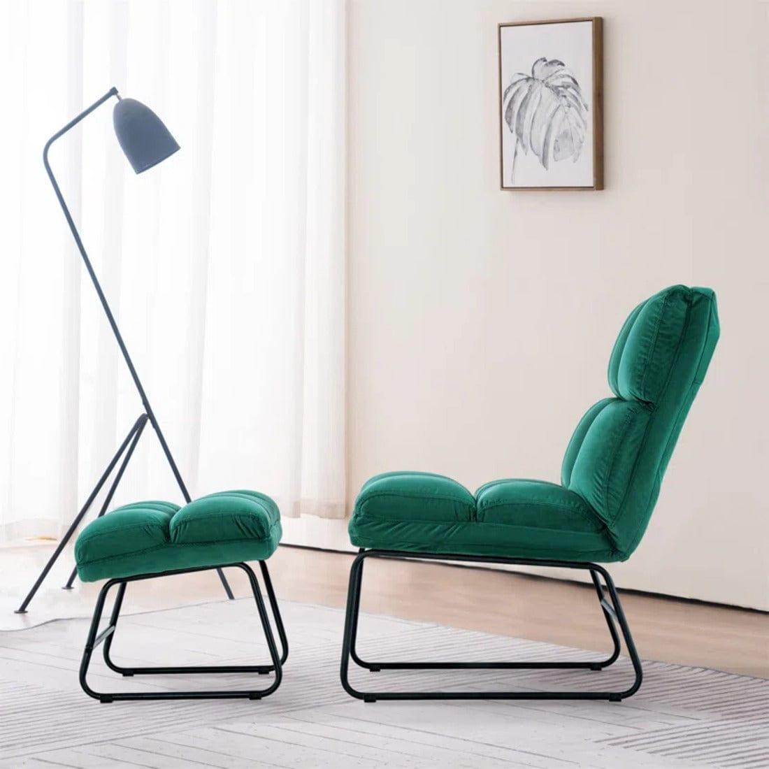 hiltonia chair with ottoman - Ouch Cart