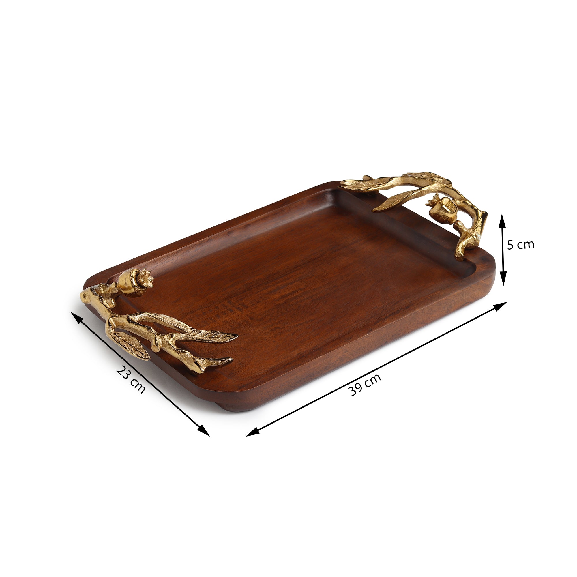 Pomegranate tray gold