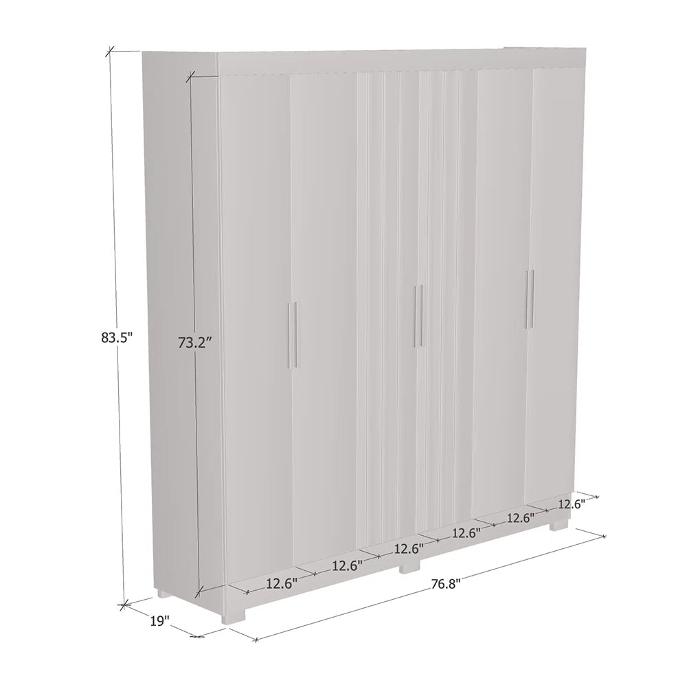 Valencia Wardrobe Armoire – Space-Saving Closet for Bedroom Storage
