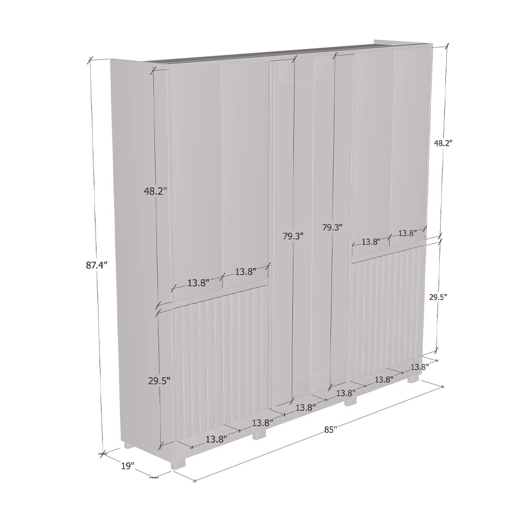 Alaska Wooden Wardrobe – Stylish Armoire for Bedroom Organization