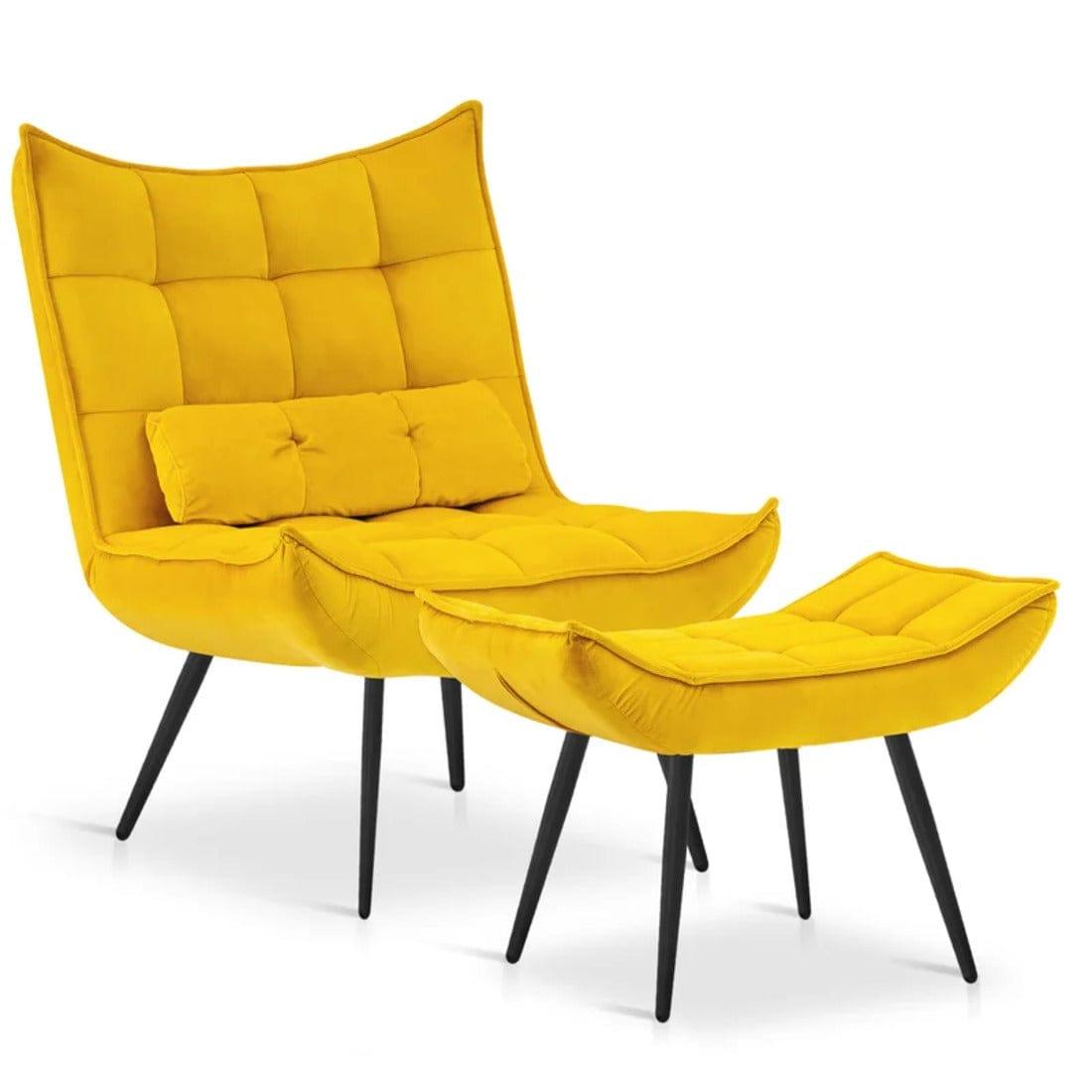 elroy accent chair with ottoman - Ouch Cart