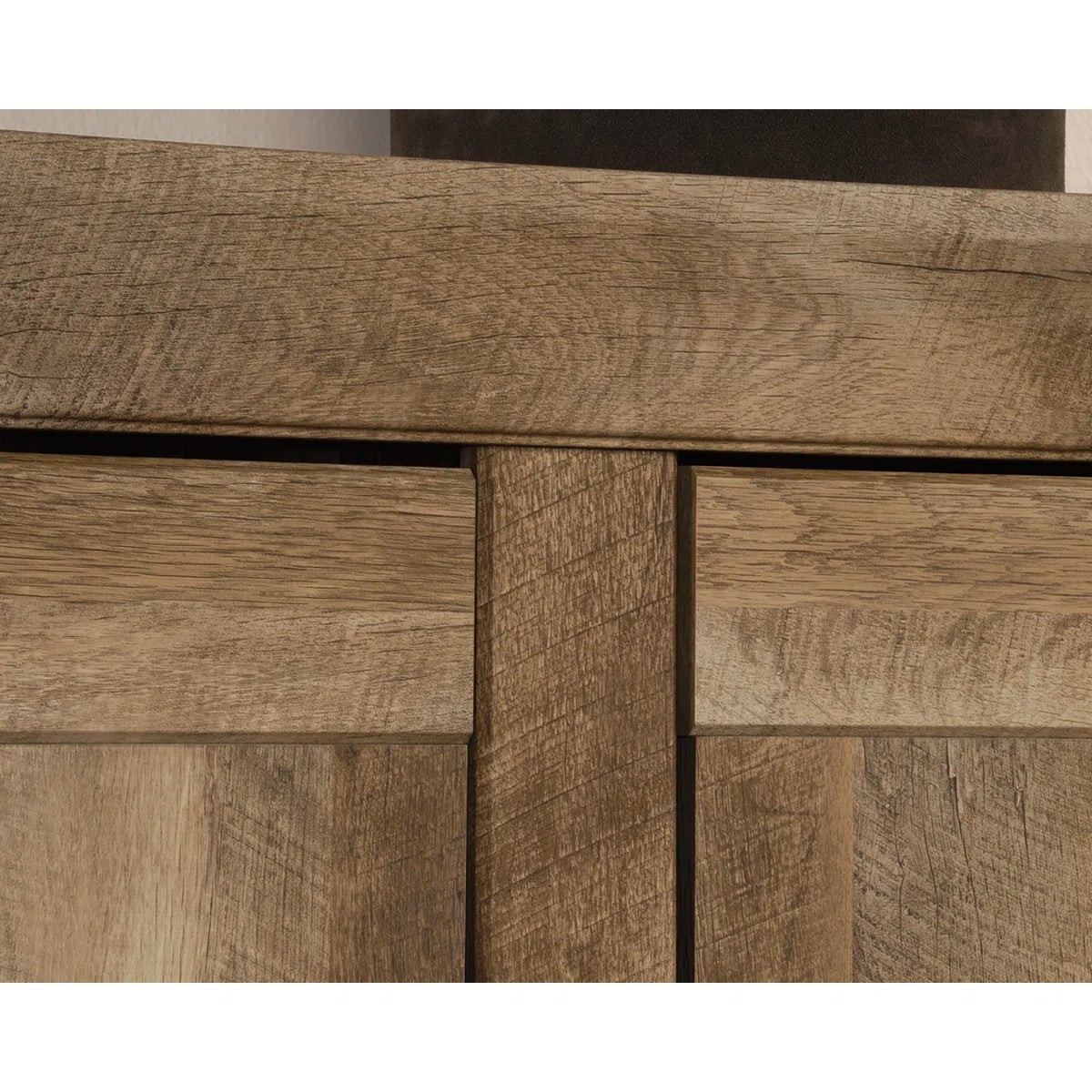 Fullon Wide Wooden Storage Cabinet – Contemporary Organizer with Shelves & Doors OUCH CART