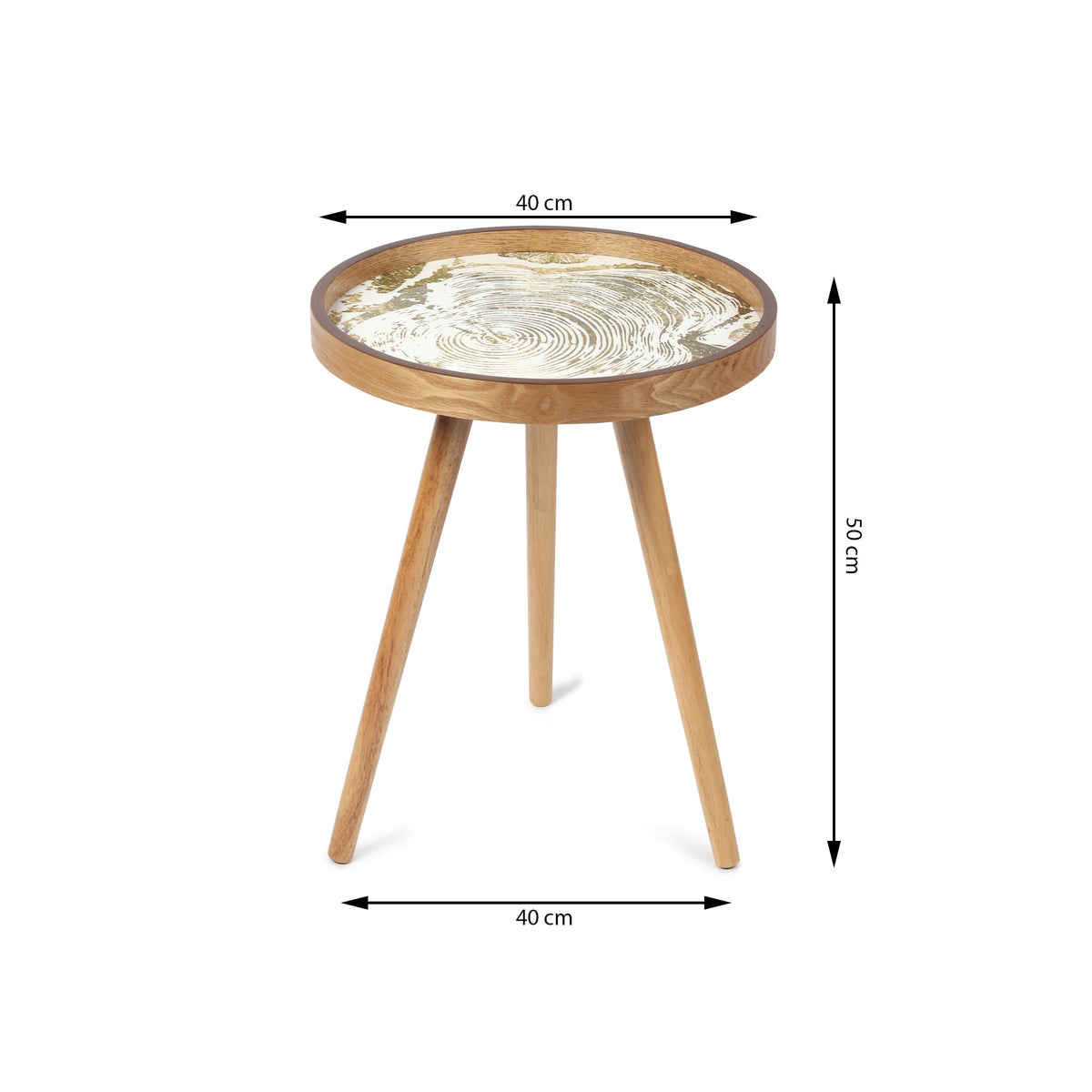 Oakveil Brown Table Medium M.M.I. OVERSEAS