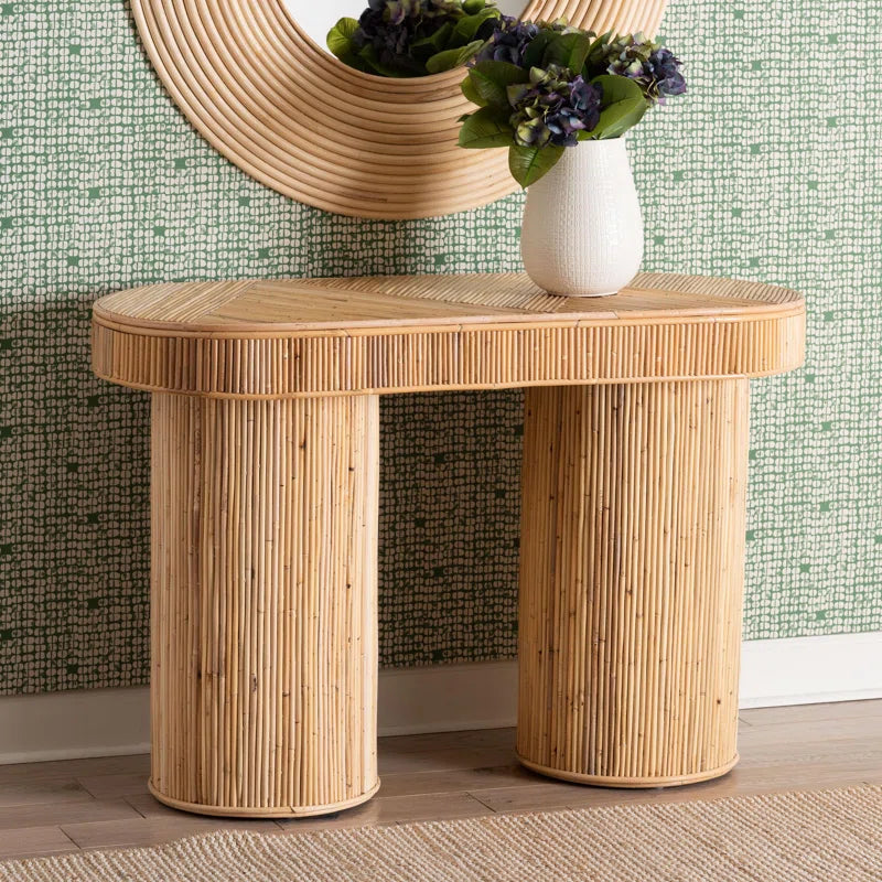 "Elegant Console Table: A Stylish Touch for Your Entryway or Living Room" ouch cart