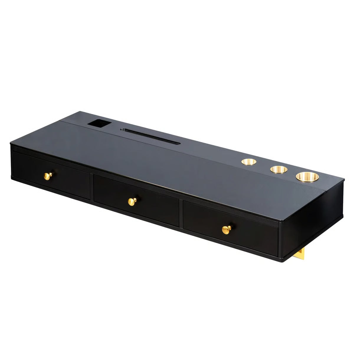 47 Inch Floating Shelf with Storage Drawer Contemporary Design