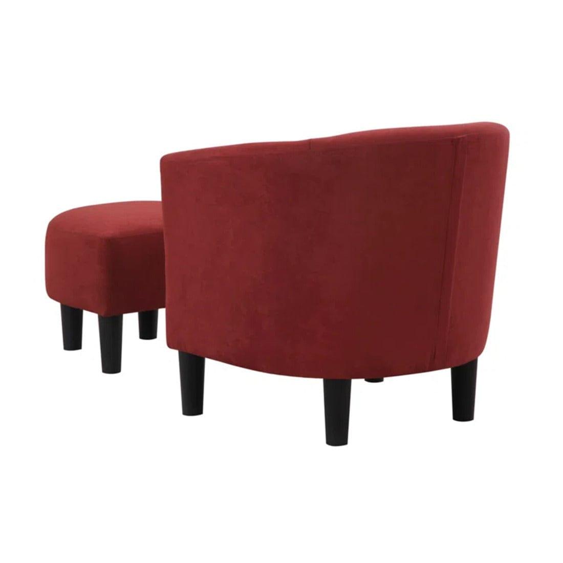 pitts accent chair with ottoman - Ouch Cart