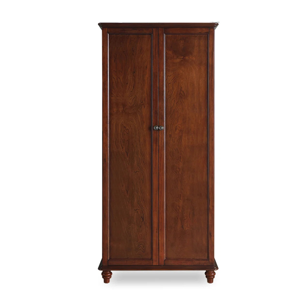 Rubber Wood Wardrobe – American-Style Wooden Closet for Bedroom OUCH CART