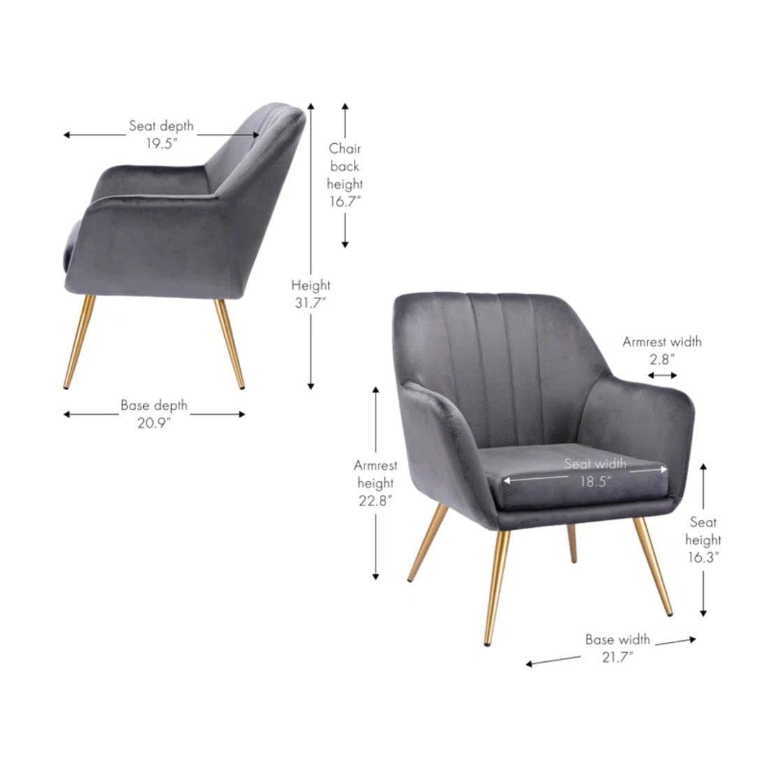 BRODIE ACCENT CHAIR - Ouch Cart