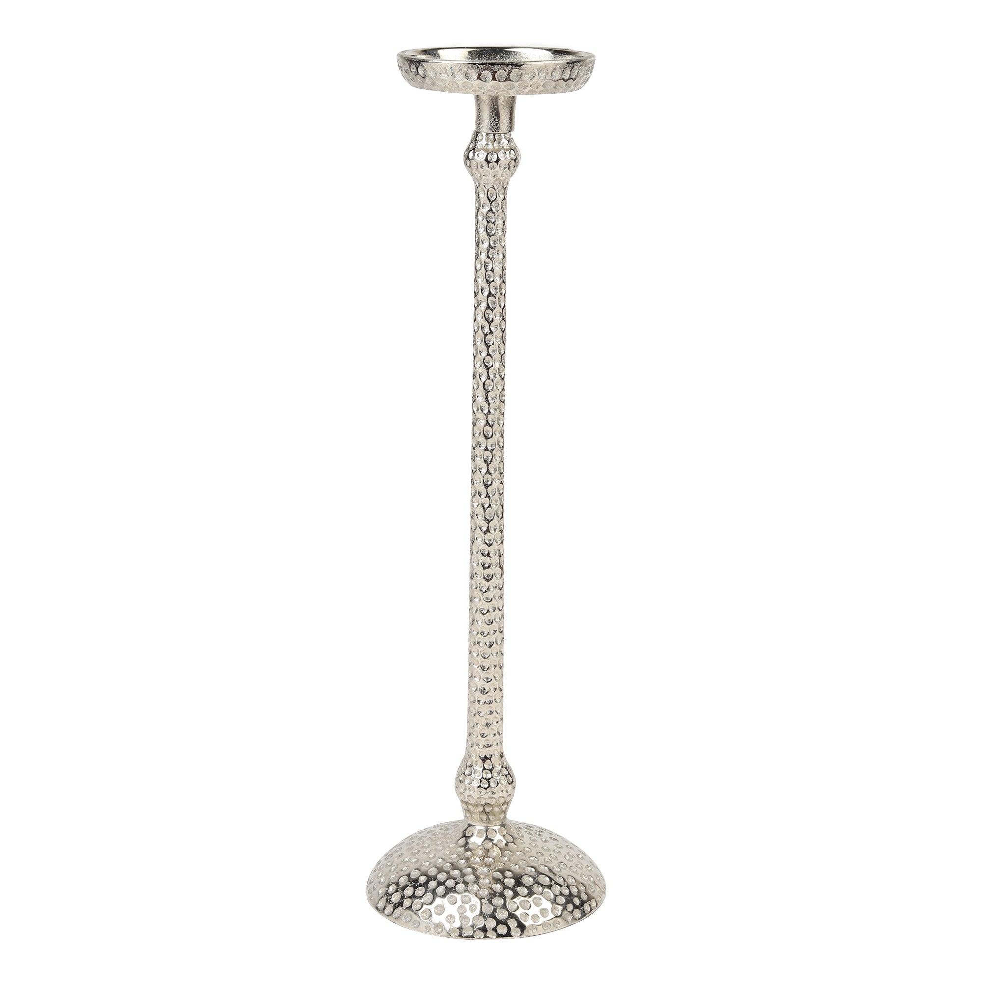 Harrington Large Silver candle holder