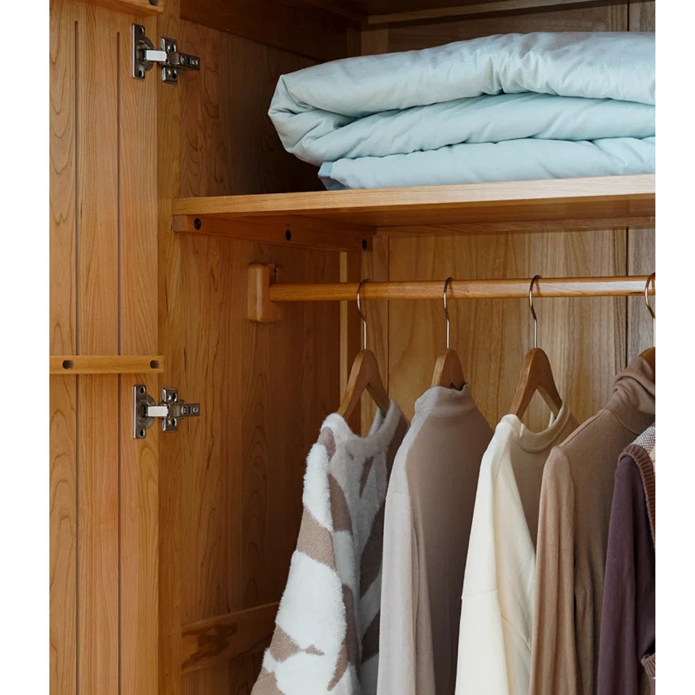 European Style Retro Wardrobe Premium Light Luxury Bedroom Storage-OUCH CART | Wardrobe