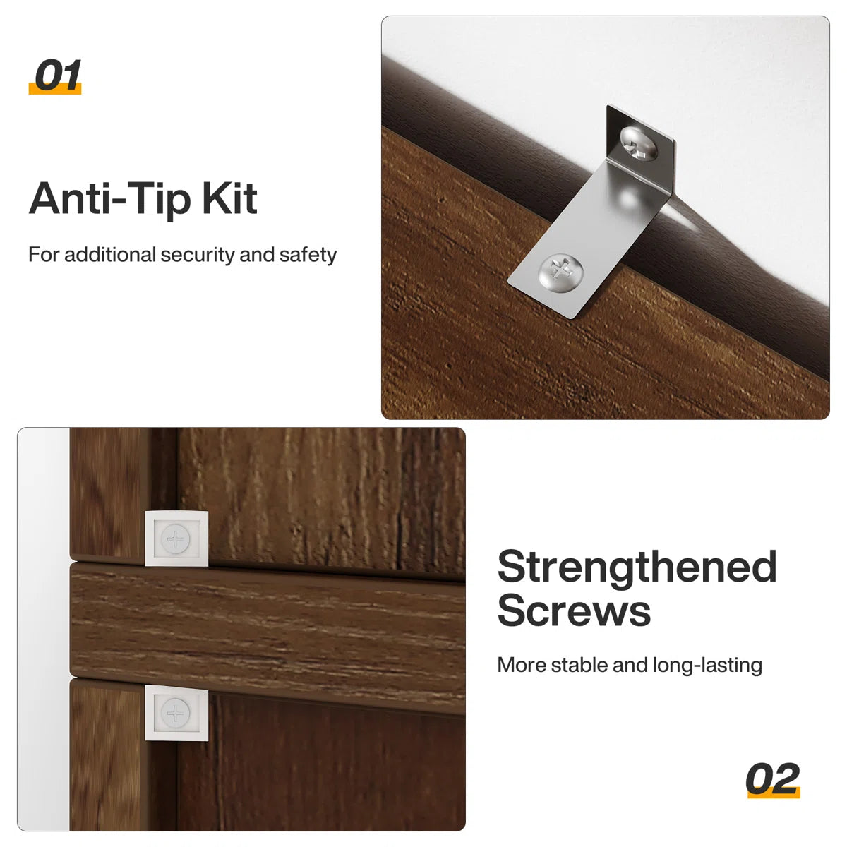 Inch Modern Wood Farmhouse Home Office Tall Bookshelf Bookcase Open Large Storage