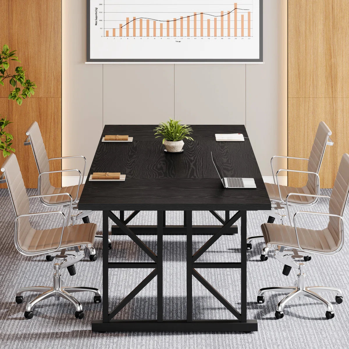 5.3 Ft Conference Table For 4-6 People OUCH CART