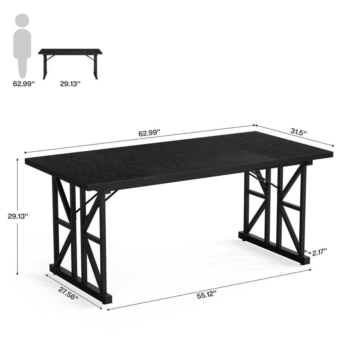 5.3 Ft Conference Table For 4-6 People