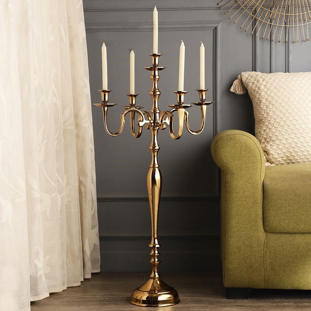 Tree of Life Candle Holder Gold - Ouch Cart