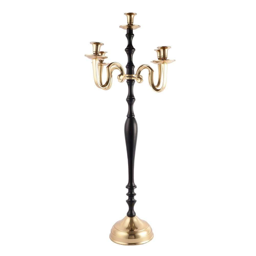 Tree of Life Candle Holder Black & Gold - Ouch Cart