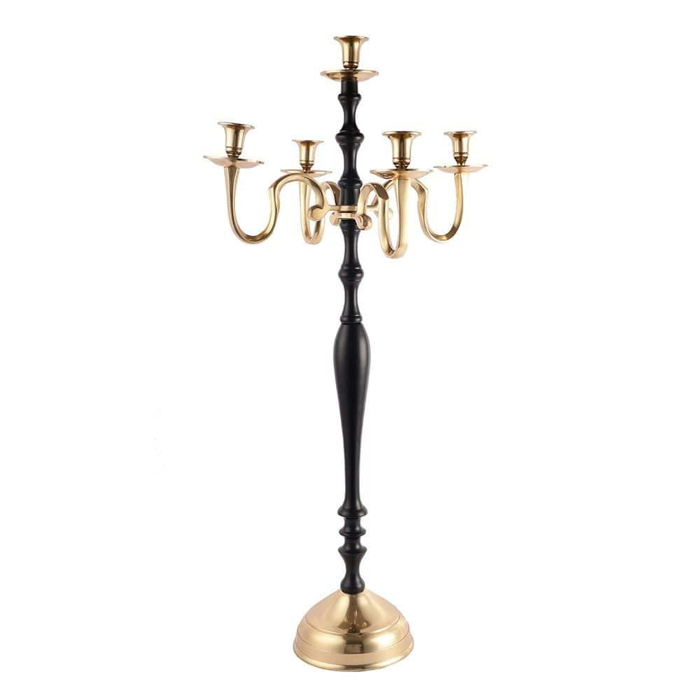 Tree of Life Candle Holder Black & Gold - Ouch Cart