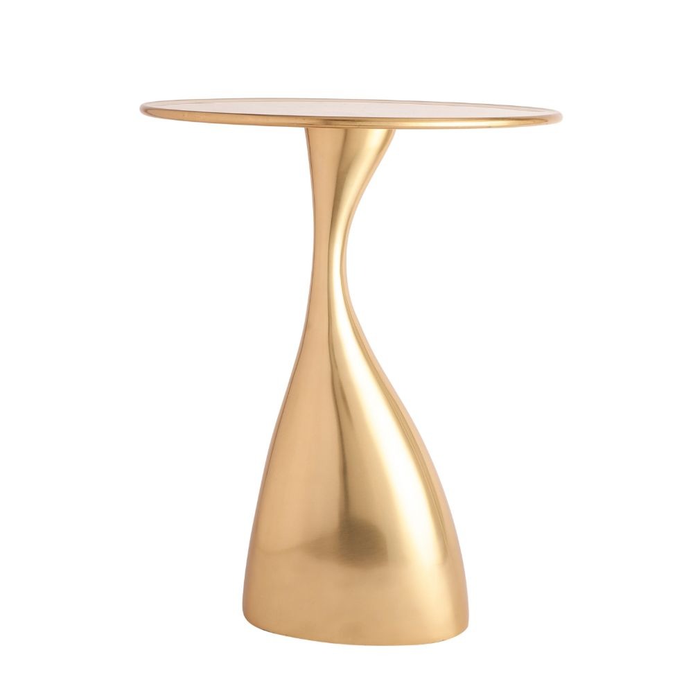 Ernest Table in Ivroy Enamel Gold Finish -OUCHCART