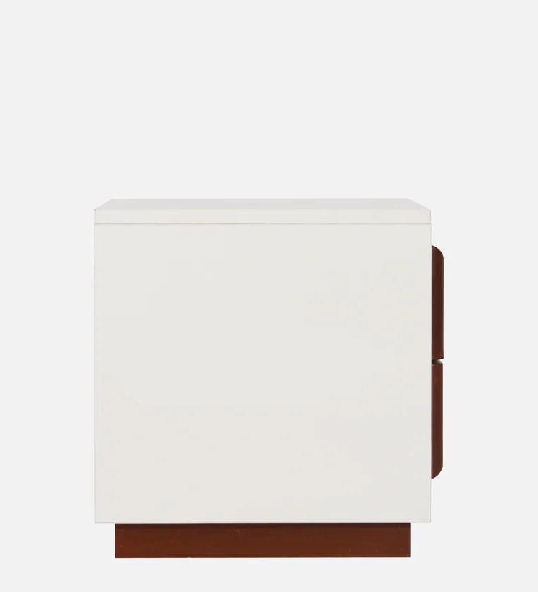 Bedside Table in Frosty White Colour - Ouch Cart