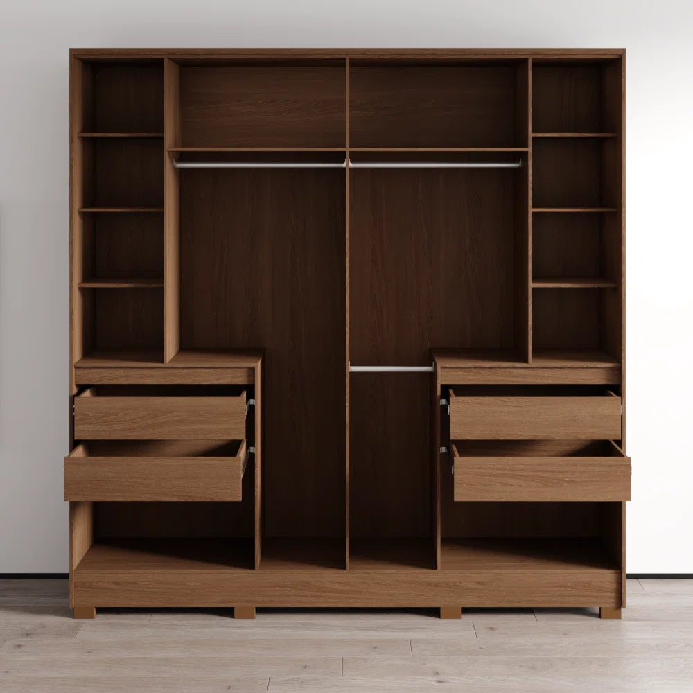 Alaska Wooden Wardrobe – Stylish Armoire for Bedroom Organization