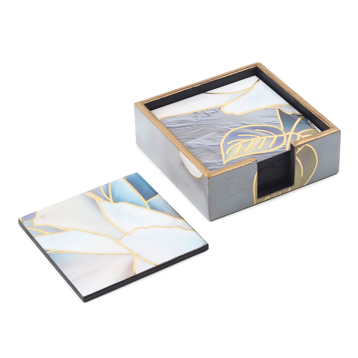 Azure Whisper Coaster Set of 4 M.M.I. OVERSEAS