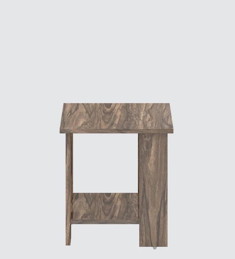 Bedside Table In Dark Walnut Finish - Ouch Cart