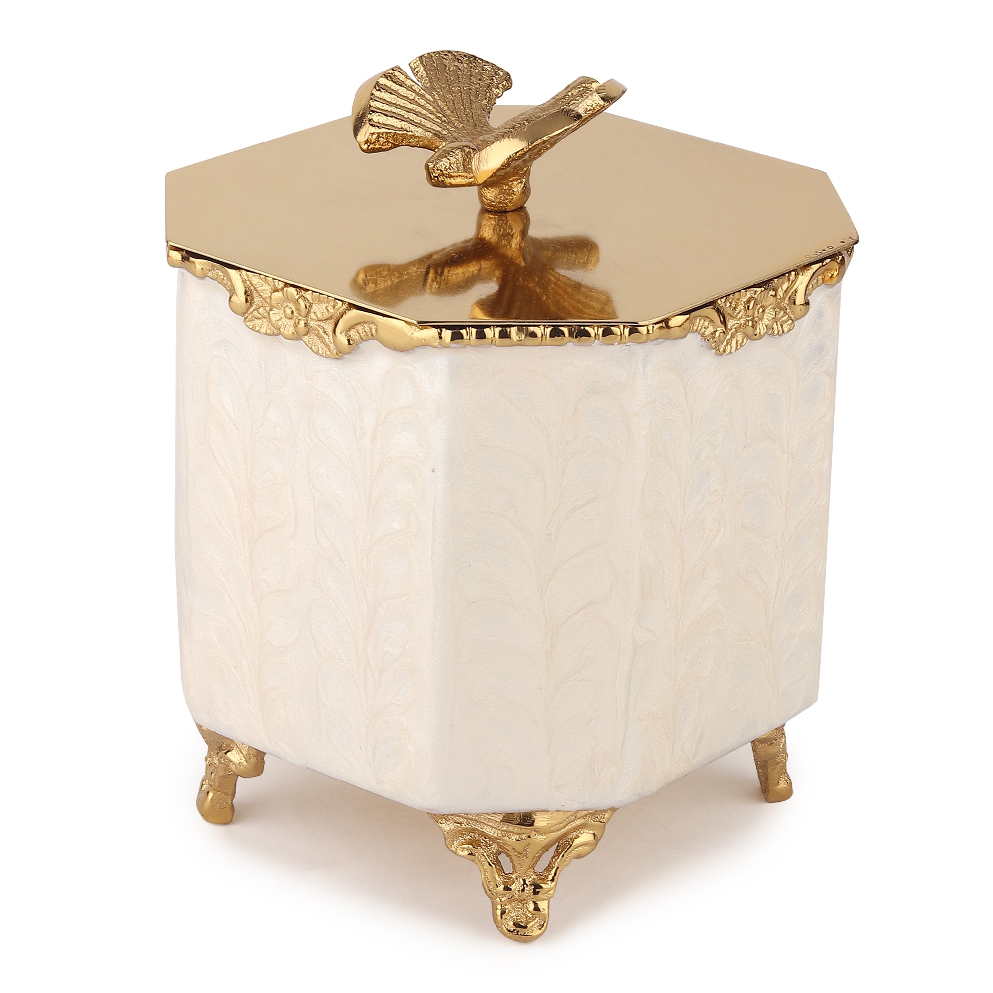 Avelion Ivory Pearl Small Storage Box M.M.I. OVERSEAS