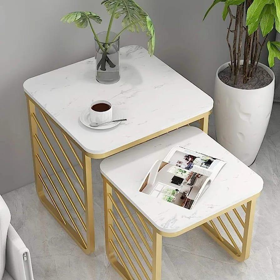 Square Sofa Side Nesting Tables Set - Ouch Cart