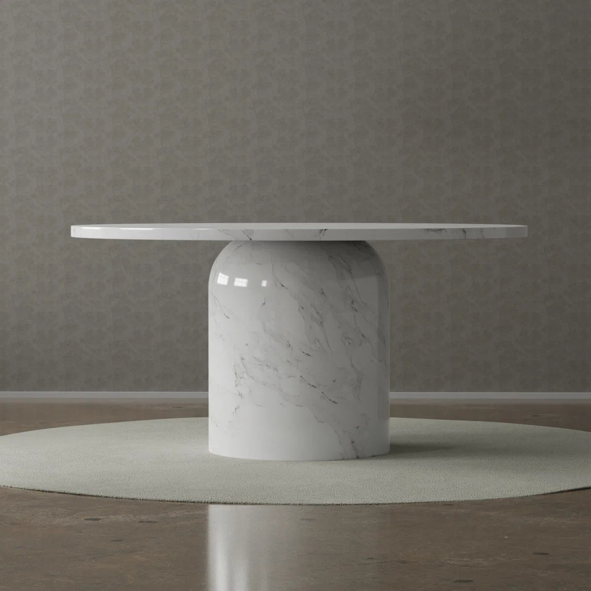 6-Piece Marble Dining Table Set - OUCH CART