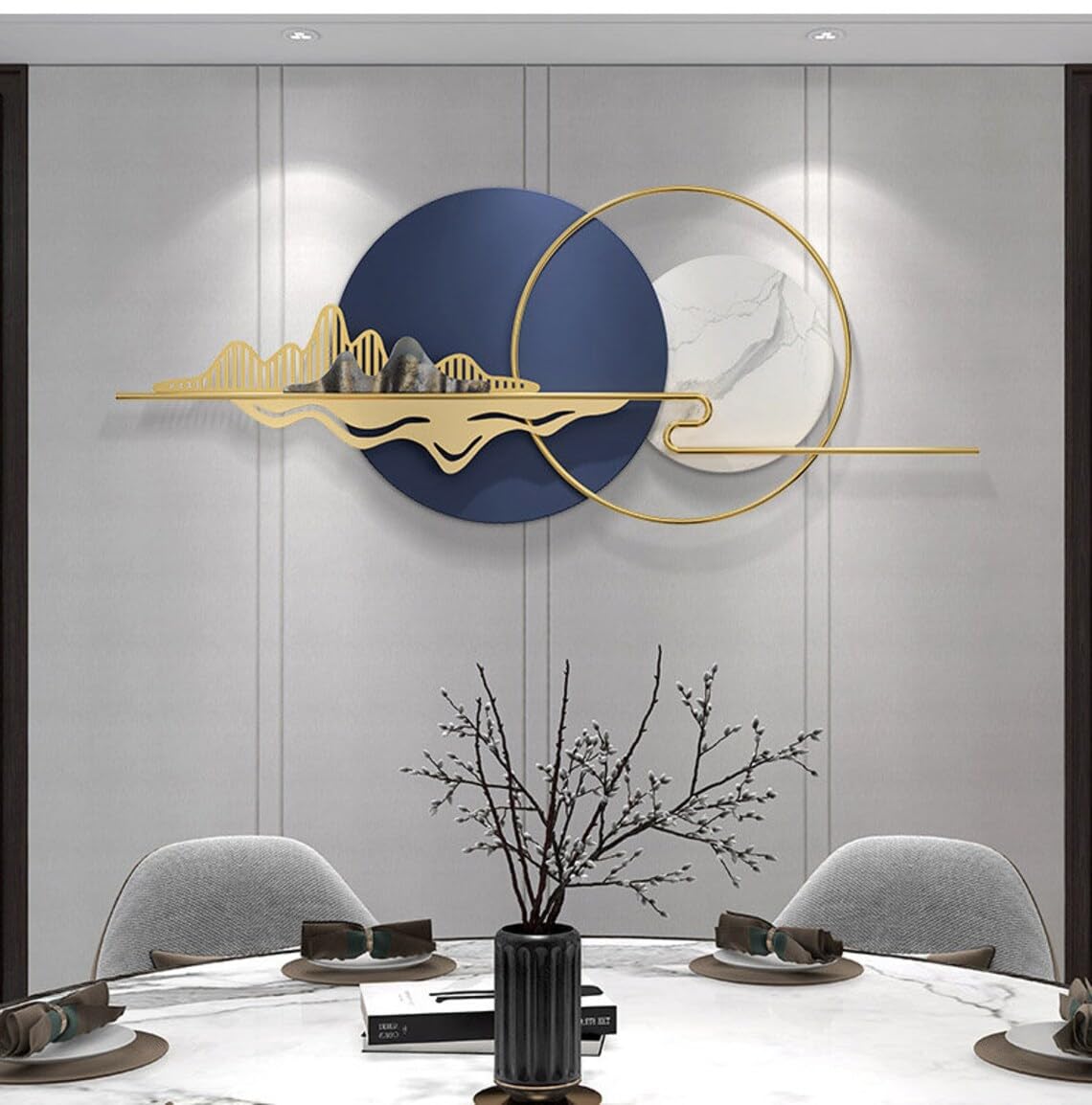 ALFA OUT WALl ARTHandmade One-of-a-kind original piece 6 Month Waranty Perfect for a modern or coastal-themed room Adds a pop of color