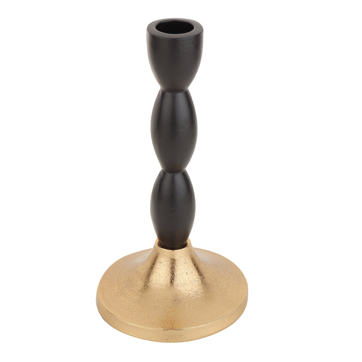 Spiral Candle Holder Black/Gold M.M.I. OVERSEAS