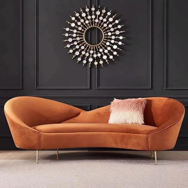 Round Arm Curved Sofa - Ouch Cart
