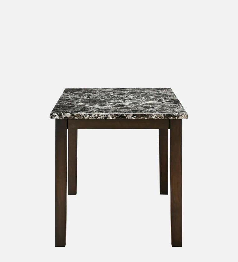 4 Seater Dining Set in Dark Walnut Finish - Ouch Cart