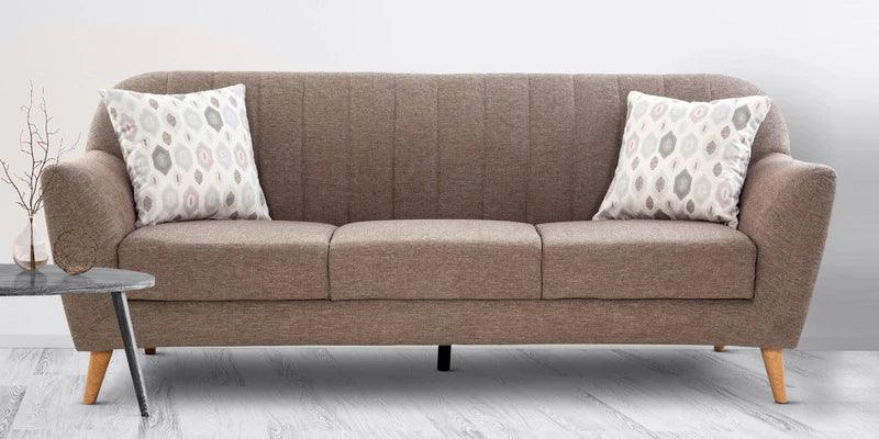 Fabric 3 Seater Sofa in Grey Colour - Ouch Cart