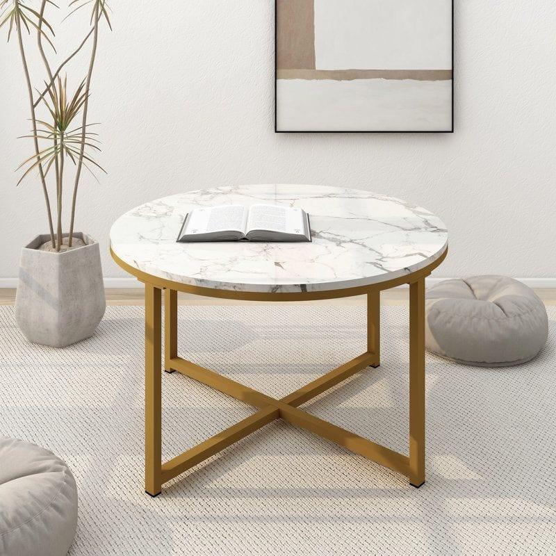 Hailey Cross Centre Table for Living Room - Ouch Cart