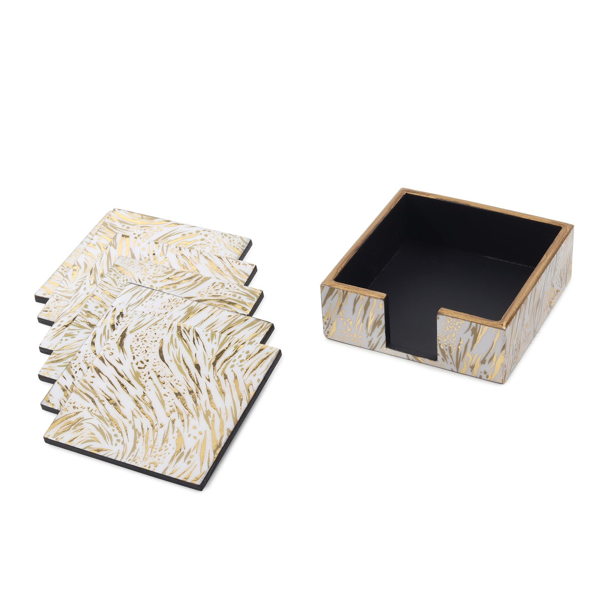 Zivra Gold Coaster Set of 4 M.M.I. OVERSEAS