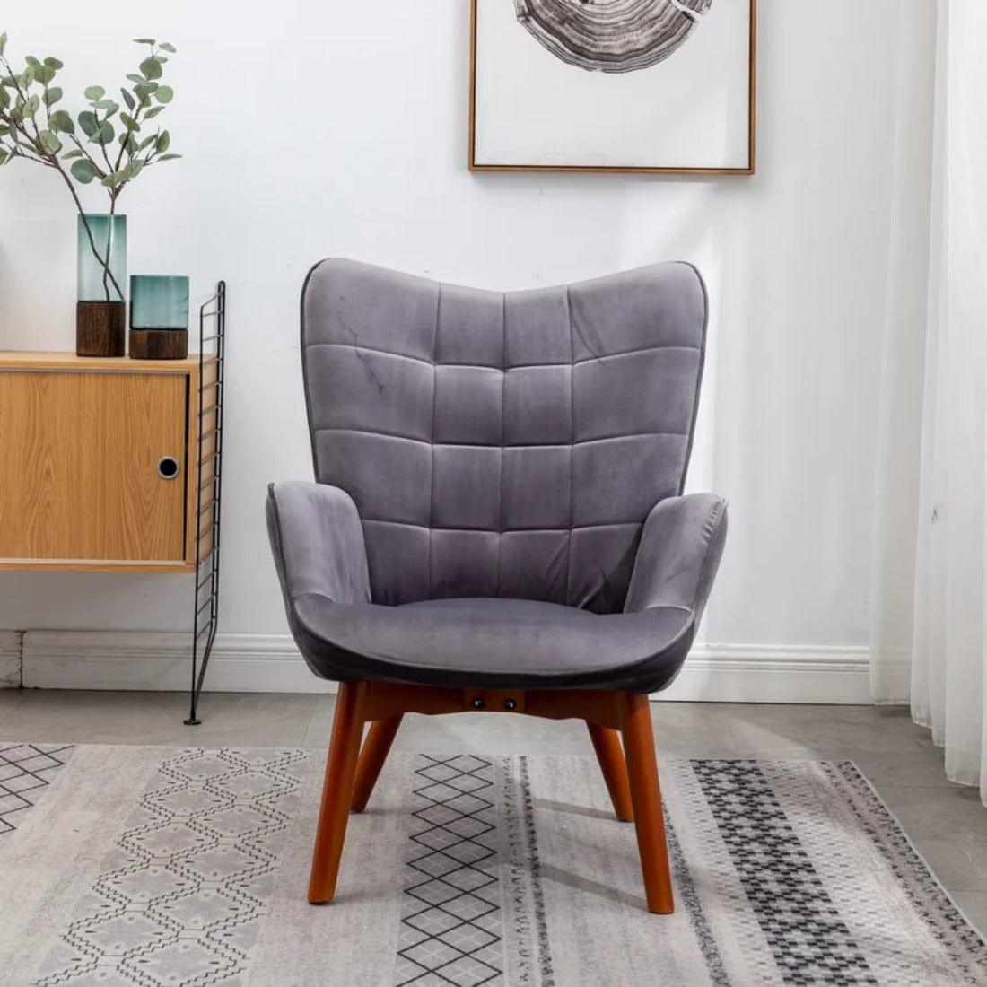 embra accent chair with ottoman - Ouch Cart