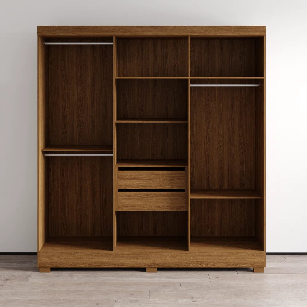 Valencia Wardrobe Armoire – Space-Saving Closet for Bedroom Storage-OUCH CART | Wardrobe