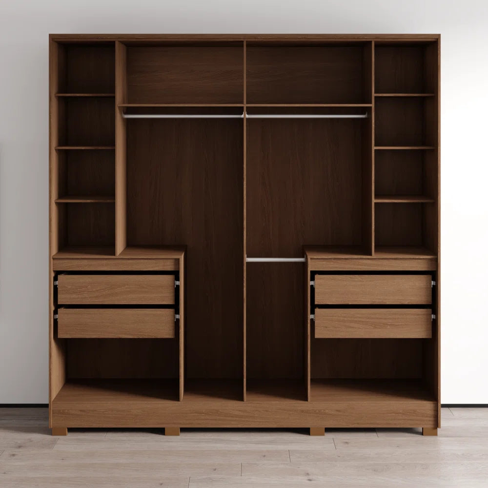 Alaska Wooden Wardrobe – Stylish Armoire for Bedroom Organization