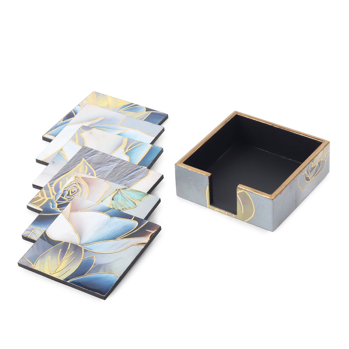 Azure Whisper Coaster Set of 4 M.M.I. OVERSEAS
