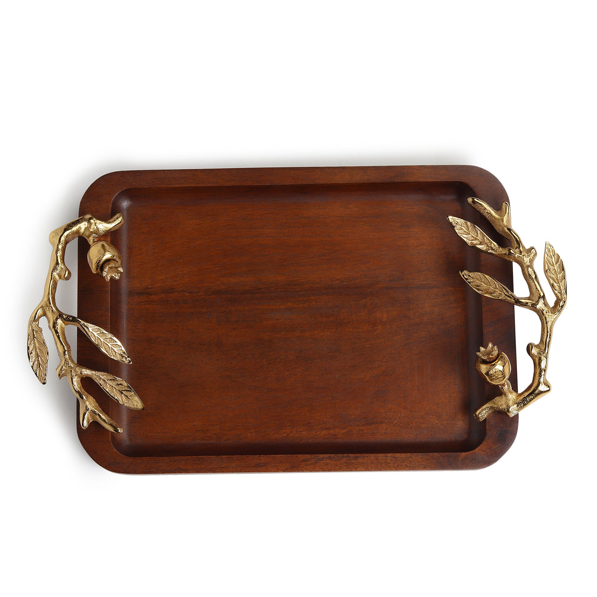 Pomegranate tray gold M.M.I. OVERSEAS