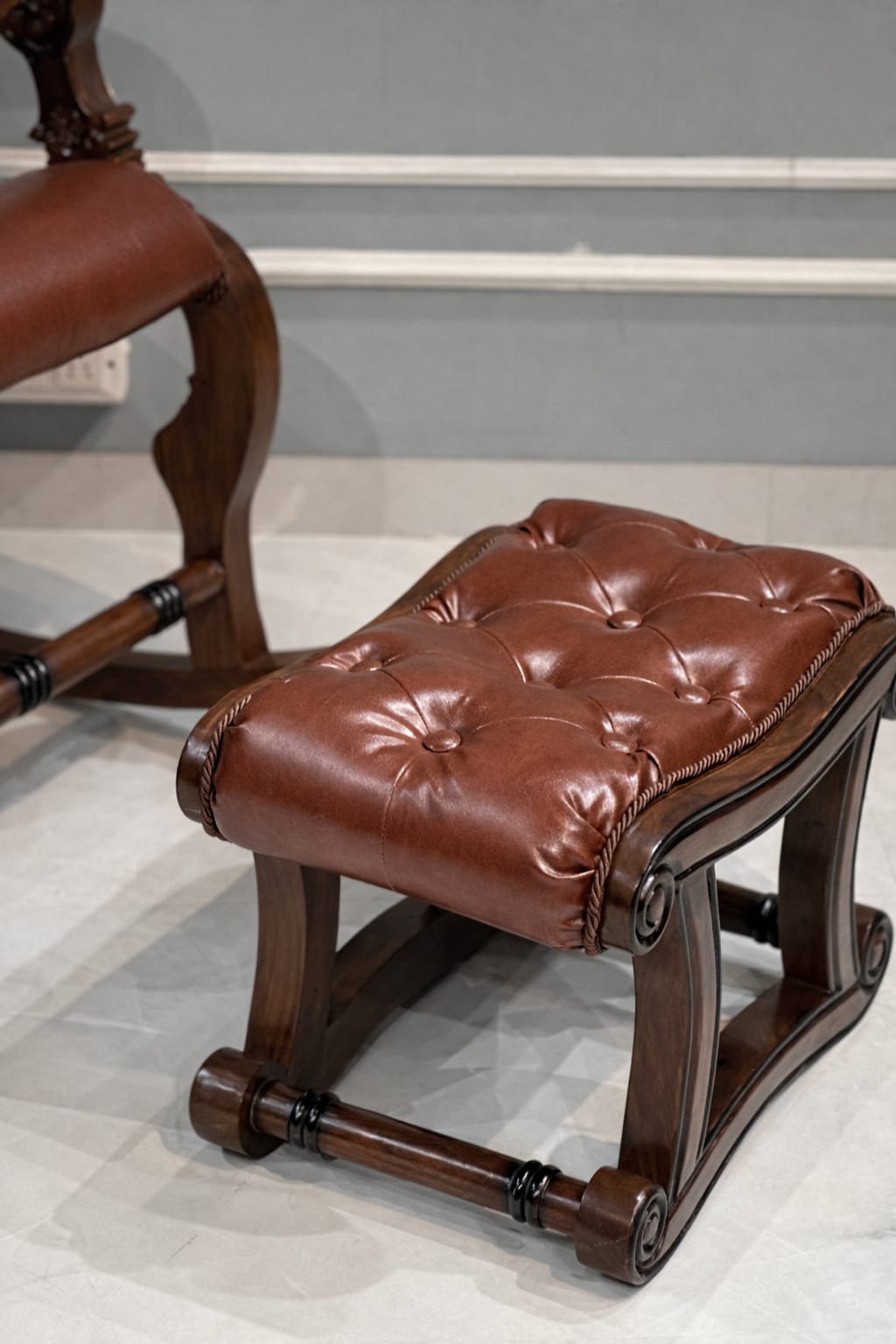 Pure Teak Wood Standard Rocking Chair with Footrest | Premium Solid Wood Comfort