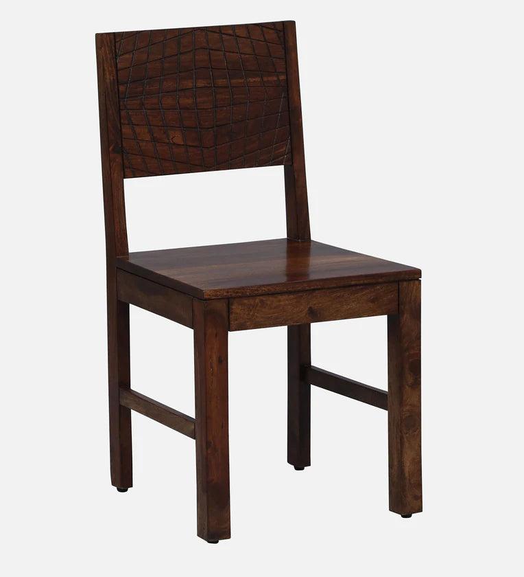 Sheesham Wood 6 Seater Dining Set in Scratch Resistant Provincial Teak Finish With Bench - Ouch Cart