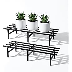 Robustt Horizontal Metal Pot Stand (Set of 2 ) / Plant Stand/Pot Stand- Ouch cart