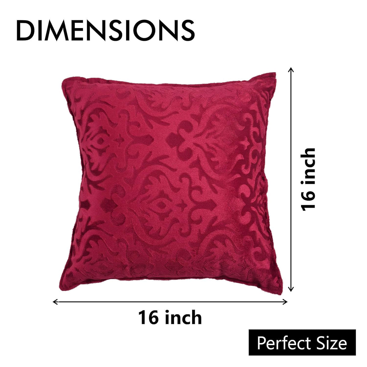 Stylish Geometric Velvet Cushion Covers 20 x 10 Inch, Set of 5 OUCH CART