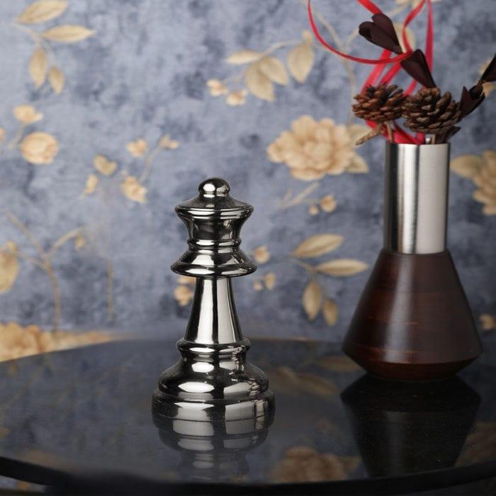 chess queen nickel large - Ouch Cart
